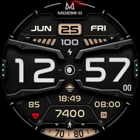 MD236D Digital watch face screenshot 13