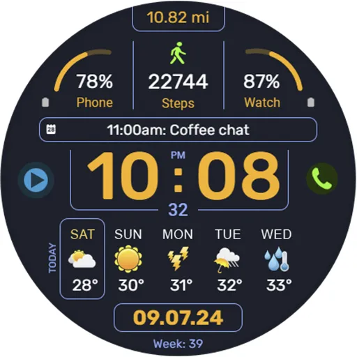 WFP 341 Informer watch face screenshot 37