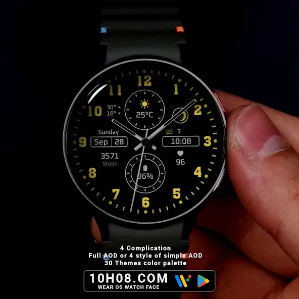 Watch face 10h08.com #76 screenshot 4