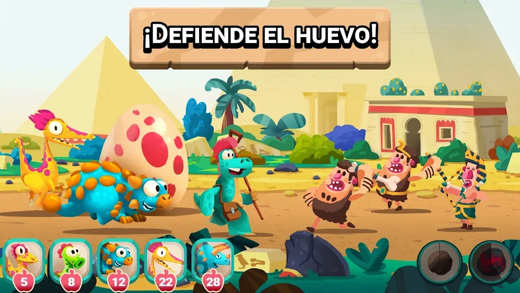 DINO BASH: Viaje en el Tiempo screenshot 1