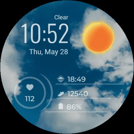 Weather Digital Watch Face screenshot 30