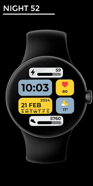 Night 52 - watch face screenshot 1