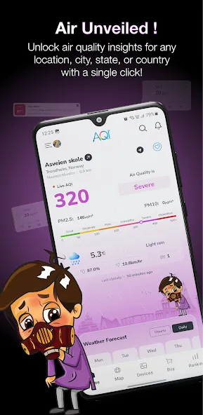 AQI (Air Quality Index) screenshot 1