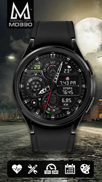 MD330 Analog Watch Face screenshot 4