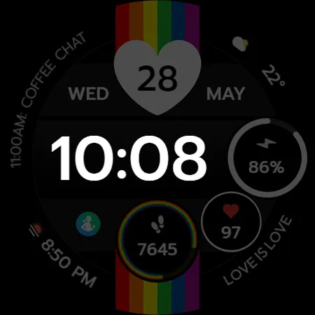 TVV Pride 2 Digital Watch Face screenshot 13