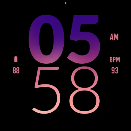 Plum Large Watch Face screenshot 5
