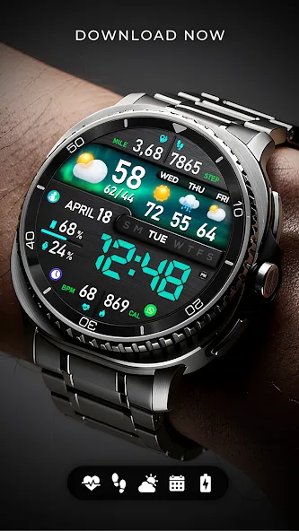 PER8 Digital Watch Face screenshot 7
