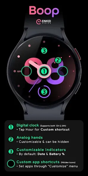 Boop - colorful hybrid watch screenshot 5