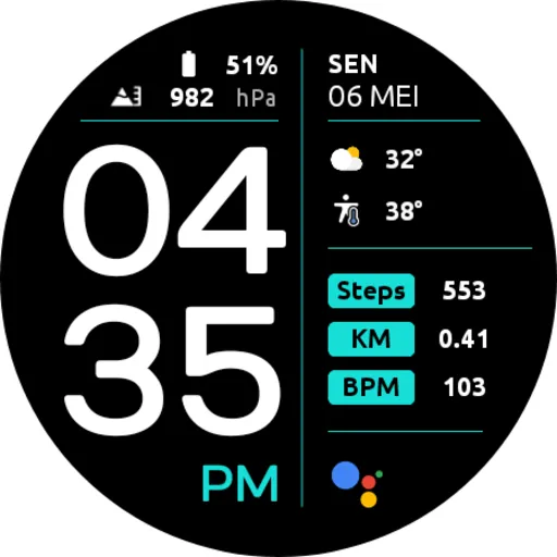 EXD043D: Digital Watch Face screenshot 29