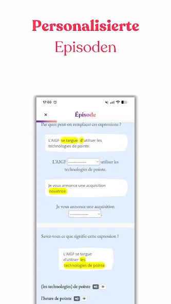 Gymglish: Sprachen lernen screenshot 6