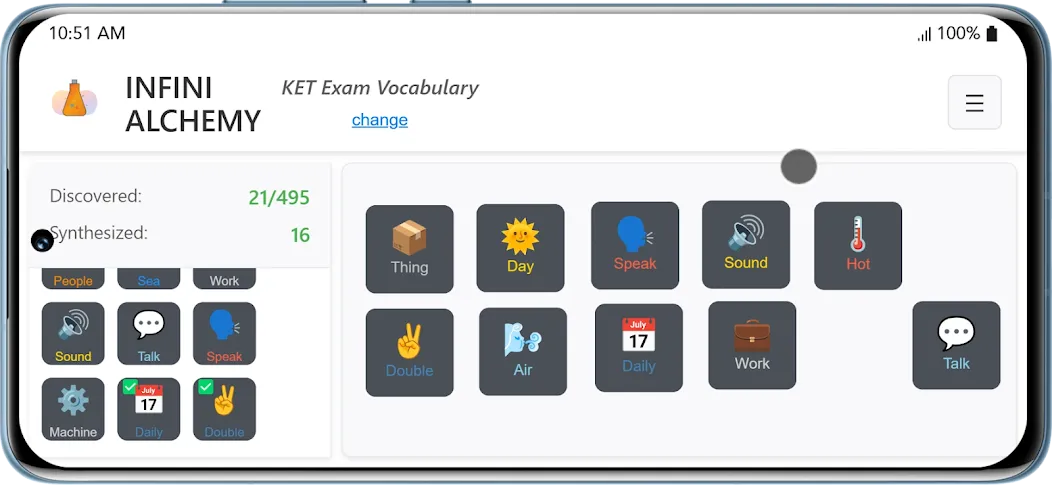 Infini Alchemy - Vocab Up screenshot 4