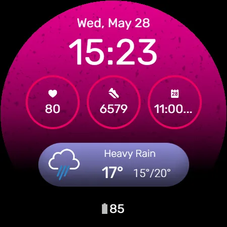 Digital Watchface D5 screenshot 19