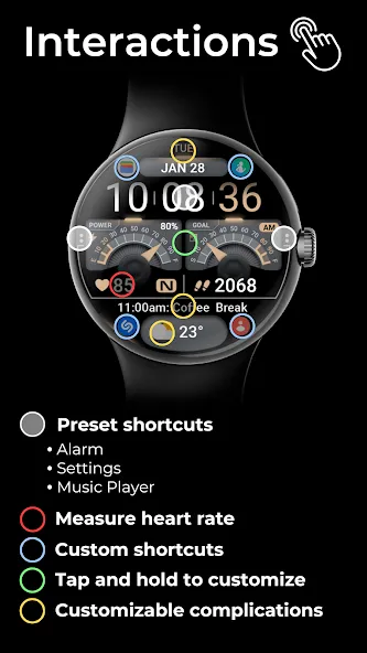 OMG 341 Digital Watch Face screenshot 7