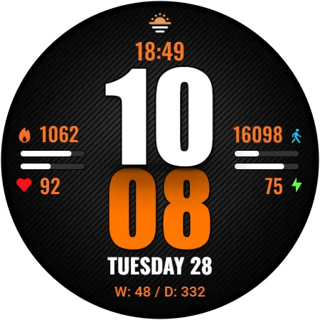 WFP 244 Sports watch face screenshot 42
