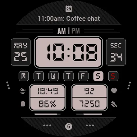 Y26 Digital Rhapsody WatchFace screenshot 29