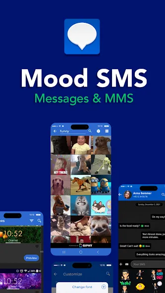 Mood SMS - Messages App screenshot 1