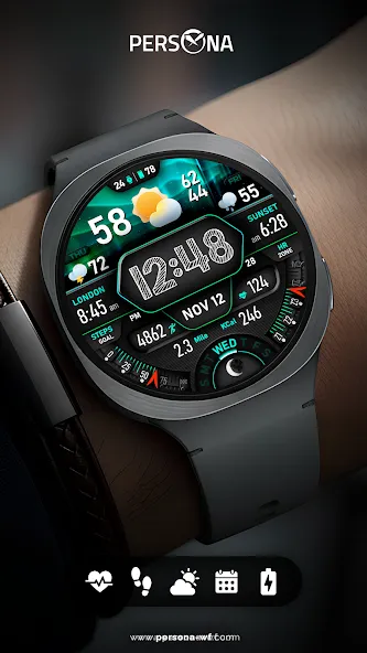 PER017 Digital Watch Face screenshot 8