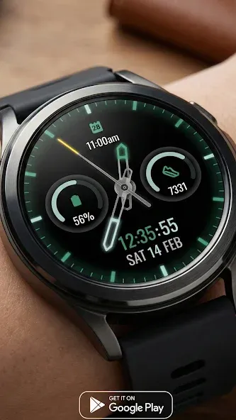 Hybrid watch face H2 screenshot 3
