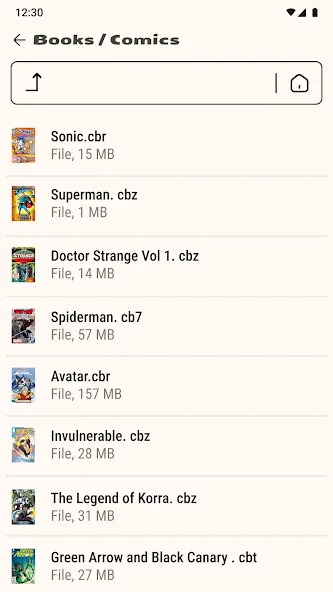 Comic Book Reader (cbz/cbr) screenshot 5