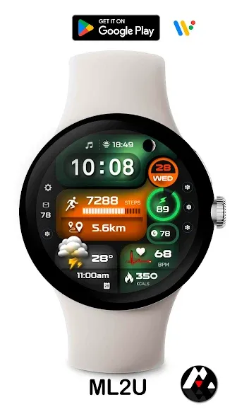 ML2U 255 Watch Face screenshot 5