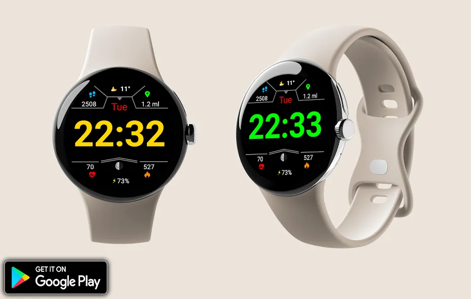 Digital Pinab Watch Face screenshot 2
