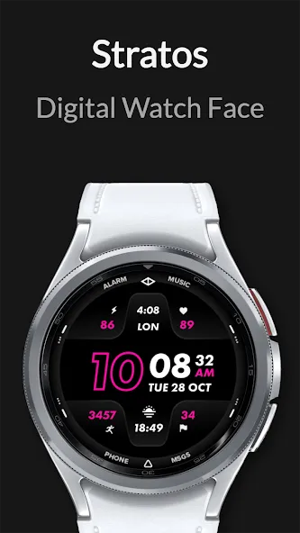 Stratos: Digital Watch Face screenshot 3