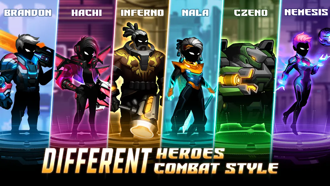 Cyber Fighter: Offline Fantasy screenshot 1