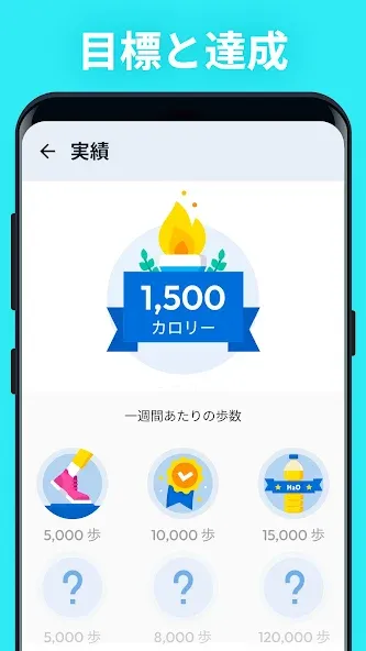 歩数計 - ステップカウンター&カロリー計算 , 万歩計 screenshot 5