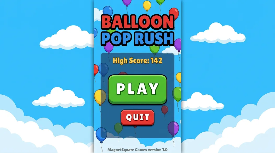 Balloon Pop Rush screenshot 1