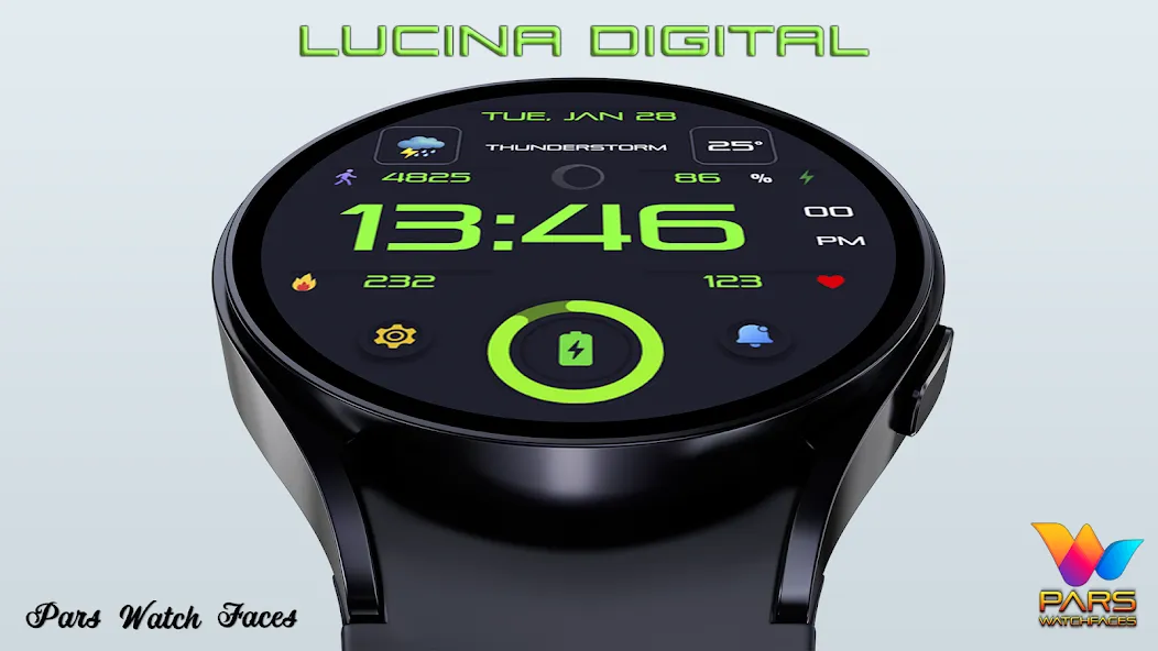 Lucina Digital Watch Face screenshot 4