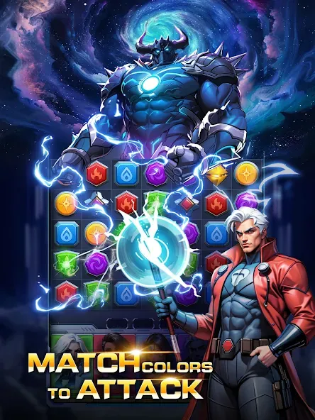 Superhero & Puzzles Match3 RPG screenshot 7