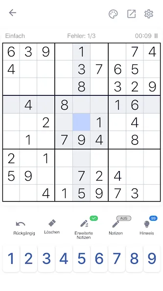 Sudoku Klassische Puzzlespiele screenshot 1