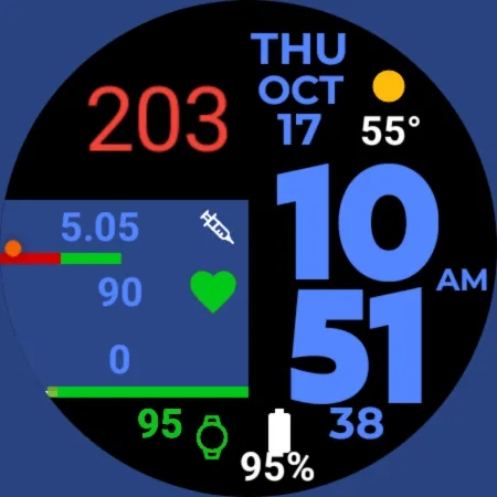 GDC-110 Diabetes Watch Face screenshot 6