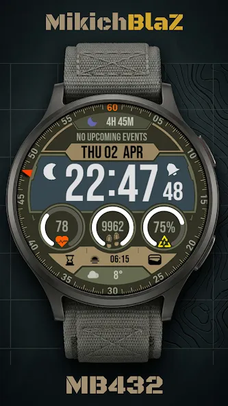 Digital Watch Face MB432 screenshot 2