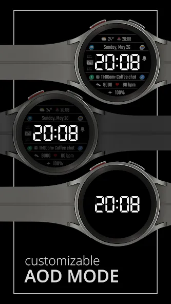 DADAM75: Digital Watch Face screenshot 3