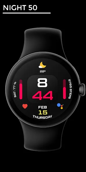 Night 50 - watch face screenshot 1