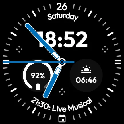 OD27 Black Watch Face screenshot 33