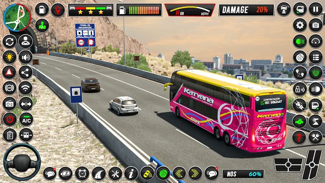 Mini Bus Coach Bus Driving 3D screenshot 4