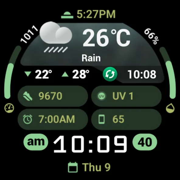 PRADO 95 Weather Watch Face screenshot 13