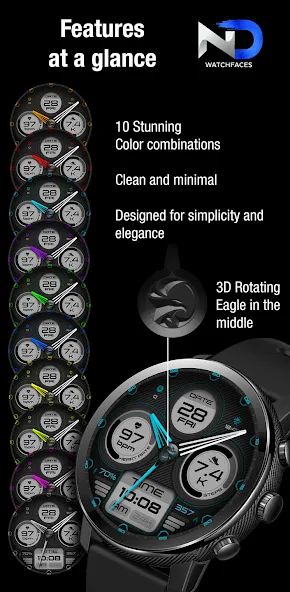 Hybrid Watchface — NDW071 screenshot 4