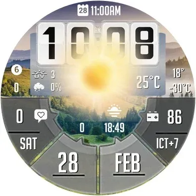 N-SPORT550 FlipDial Watch Face screenshot 13