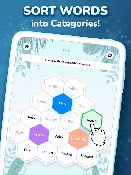 Hexa Words: Sort Associations screenshot 6