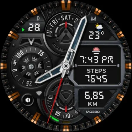 MD330 Analog Watch Face screenshot 11