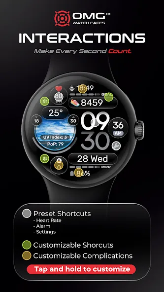 Weather Watch Face - OMG 373 screenshot 4