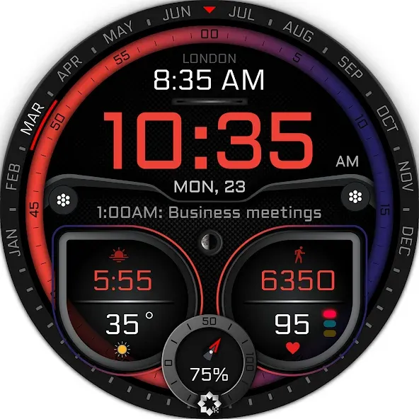 H380 Hybrid Watch Face screenshot 26