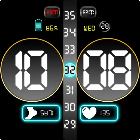 Digital Watch Face Key 011 screenshot 27