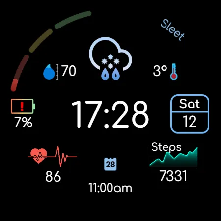 Digital Watchface D14 screenshot 23