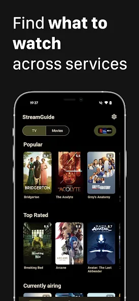 StreamGuide: Filmes e TV screenshot 1