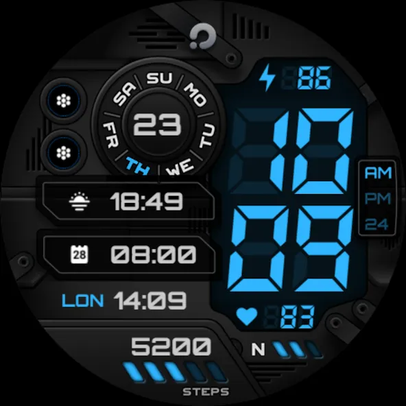 PRADO X115 Digital Watch Face screenshot 12