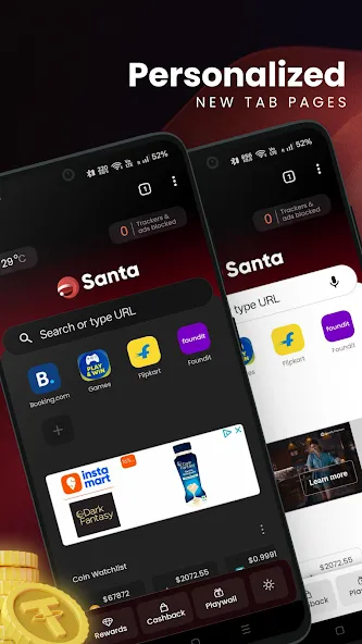 Santa Browser : Fast & Safe screenshot 5